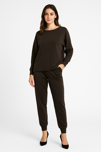 Round Neck, 100% Cotton, Elasticated Waist & Cuff, Two Pocket Set