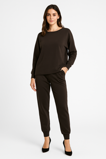 Round Neck, 100% Cotton, Elasticated Waist & Cuff, Two Pocket Set