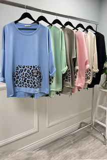 Round Neck, Pocket & Drawstring Back Detailed, 100% Viscose, Oversized High Low Top.