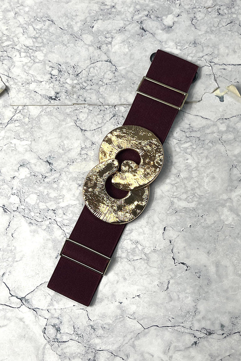 Gold Linked Statement Stretch Belt