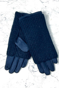 Cozy Knit Panel Winter Gloves