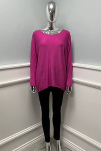 Round Neck, Viscose & Nylon Light Knitted Top