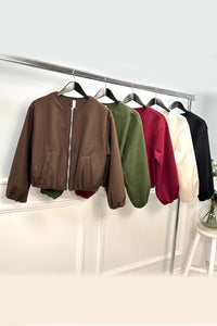 Crop Bomber Jacket