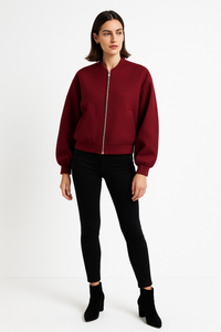 Crop Bomber Jacket