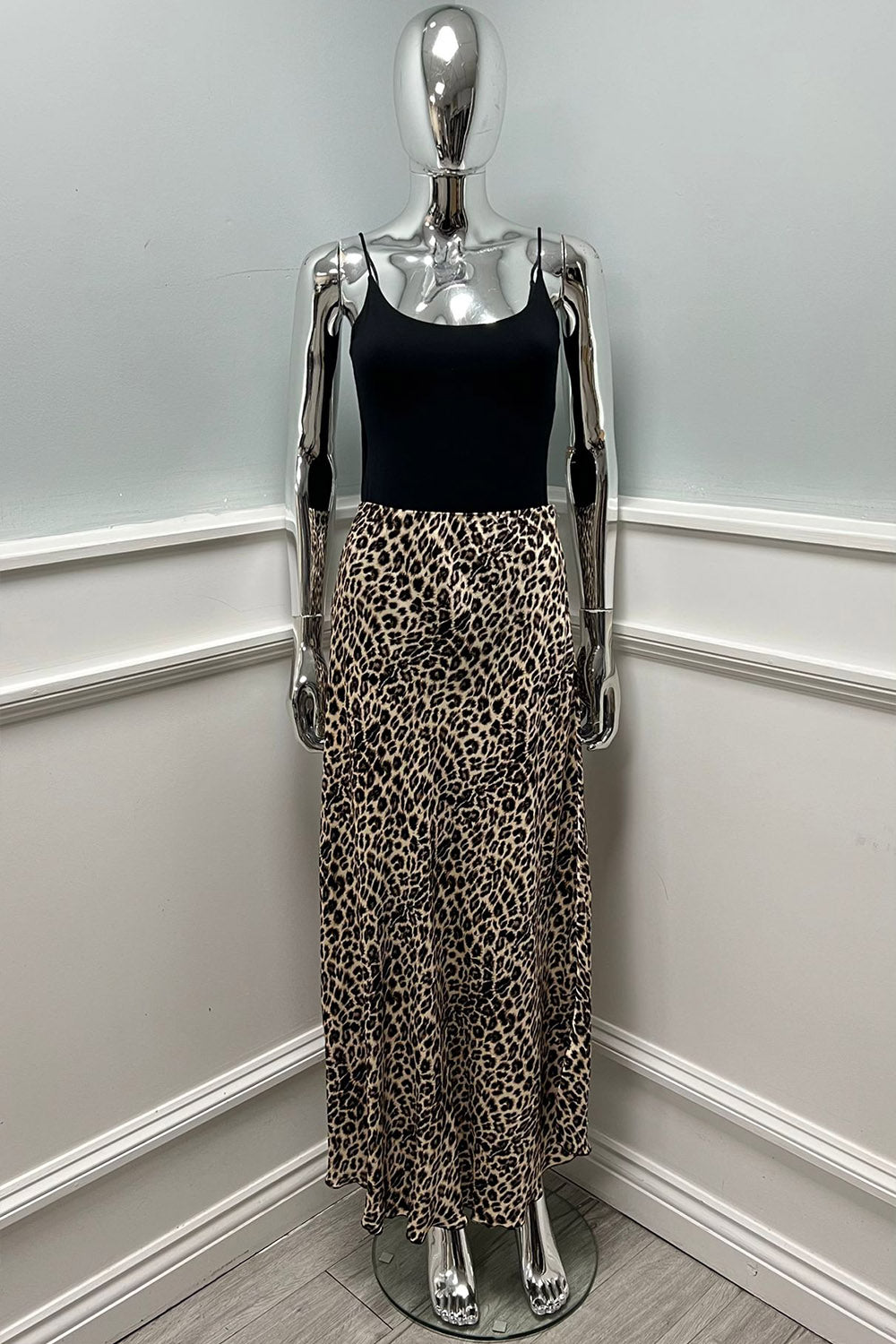 Elasticated Waist Satin Skirt