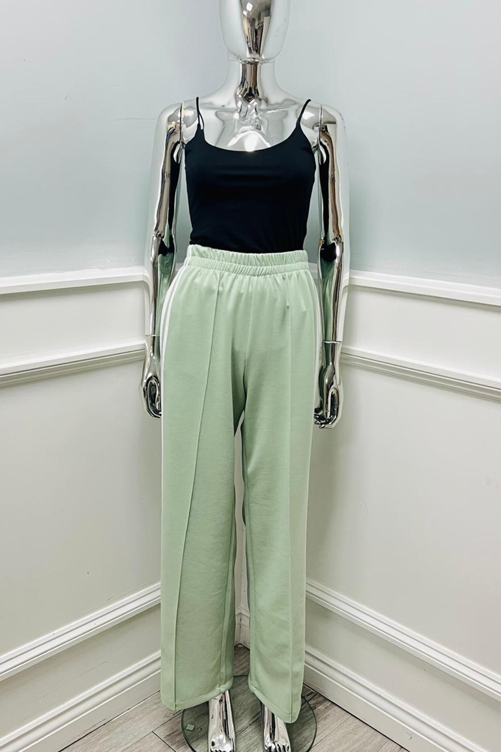 Elasticated Waist, Side Stripe Detailed, Two Pocket Trouser