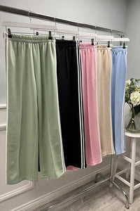 Elasticated Waist, Side Stripe Detailed, Two Pocket Trouser