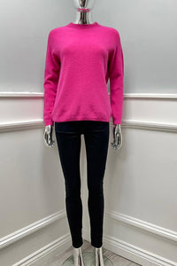Round Neck, Acrylic & Nylon Knitted Jumper