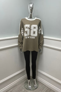American Inspired, Round Neck, Batwing Top