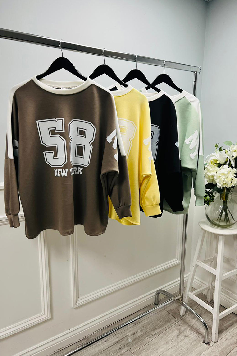American Inspired, Round Neck, Batwing Top