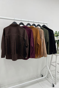 Tessel Detailed, Suede Jacket