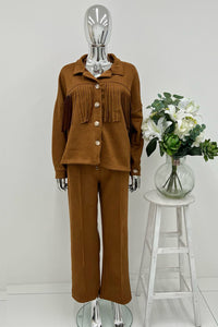 Tessel Detailed, Suede Jacket