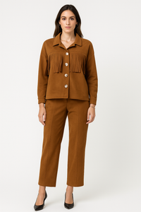 Tessel Detailed, Suede Jacket
