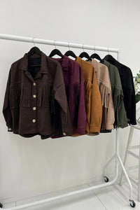 Tessel Detailed, Suede Jacket