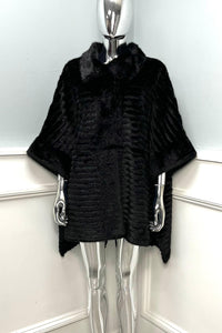 Collared, Button Through Fur Cape