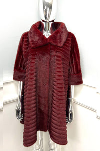 Collared, Button Through Fur Cape