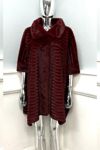 Collared, Button Through Fur Cape