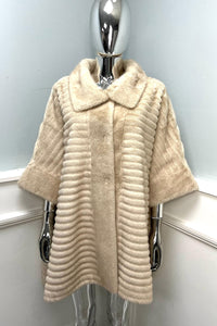Collared, Button Through Fur Cape