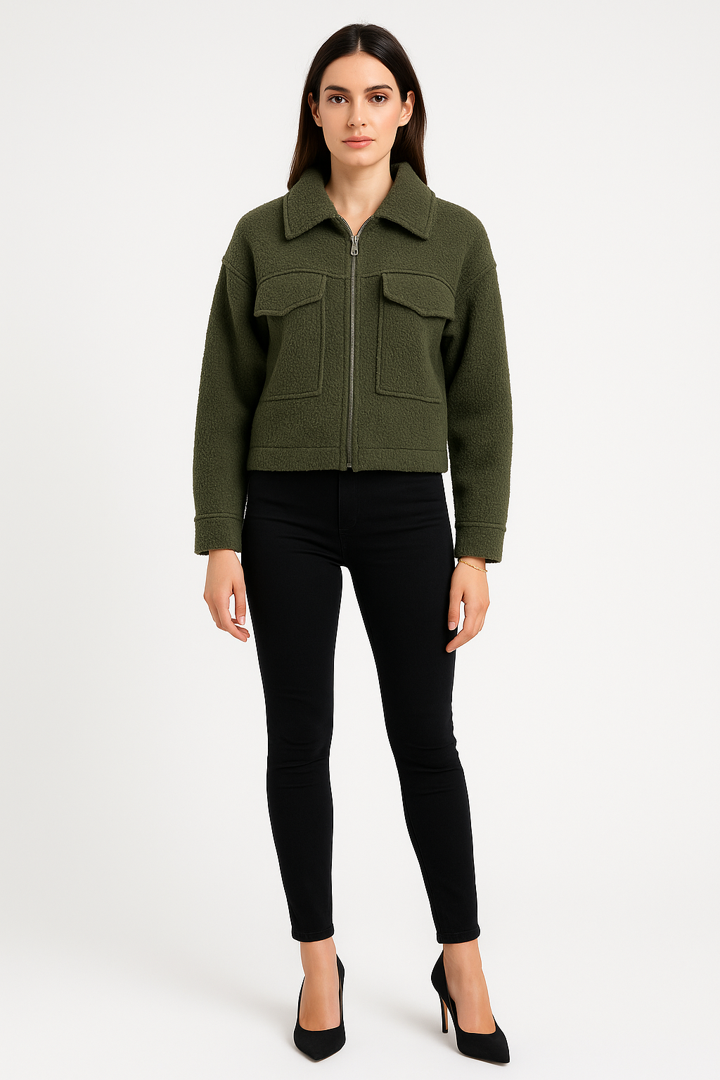 Teddy Sherpa Zip-Up Jacket
