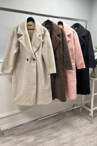 Collared, Button Detailed, Two Pocket Coat