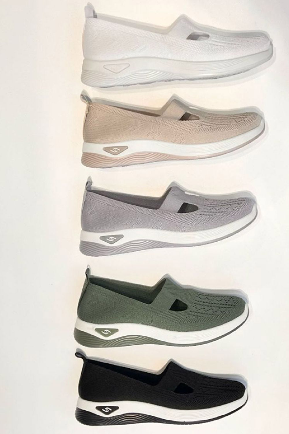 Breathable Knit Slip-On Sneakers