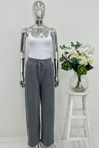Fleece Lined, Elasticated Waist, Two Pocket Wide Leg Trouser