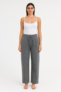 Fleece Lined, Elasticated Waist, Two Pocket Wide Leg Trouser