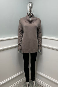 Golden Studd Detailed, Viscose & Polymide Knitted, Roll Neck Jumper