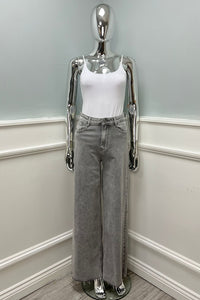 ‘Redial’ Wide Leg Stretchy Denim Jeans